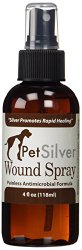 Pet Silver 50 ppm Wound Spray with New Chelated Silver for Cats, Dogs and Horses