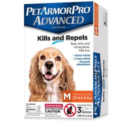 PetArmor Pro Advanced Flea & Tick Treatment for Medium Dogs 3-count
