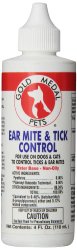Remedy + Recovery Gold Medal Ear Mite and Tick Control for Pets, 4-Ounce