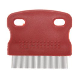 SODIAL(R) Flea Fine Toothed Clean Comb Pet Cat Dog Hair Brush Soft Protection Steel Small
