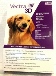 Vectra 3D PURPLE for Dogs 56-95 lbs – 6 Doses