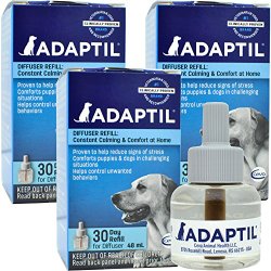3 PACK ADAPTIL (D.A.P.) Dog Appeasing Pheromone REFILL (144mL)