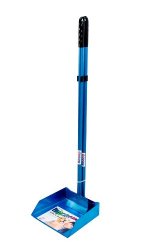 Flexrake 67WB Blue Panorama Small Pan and Spade Set with 3-Inch Aluminum Handle