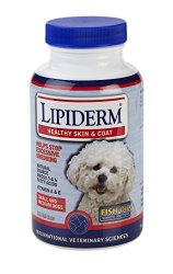 Lipiderm Gel Cap Skin and Coat Supplement for Small and Medium Dogs, 180 count