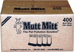 Mutt Mitt 2-ply Pet Waste “Bags” on Hangable Headers, 400-count