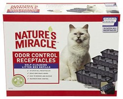Nature’s Miracle Odor Control Filters for self-cleaning litter boxes – 18 pack