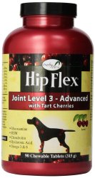NaturVet 90 Count Hip Flex Level 3 Joint Care Tablets for Pets
