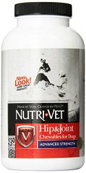 Nutri-Vet Hip & Joint Advanced Strength Chewable Tablet for Dogs, 150-Count