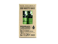 PoopBags Pet Business Magazine Award Winning Dog Waste Bags, 8-Pack
