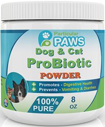 Probiotics for Dogs and Cats – Powder for Digestion, Diarrhea Relief, Regularity, Promotes Immune System and Digestive Health – 8 oz