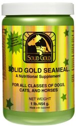 Solid Gold SeaMeal Kelp-Based Overall Wellness & Nutritional Supplement Powder for Dogs & Cats, All Ages, All Sizes, 1 lb Tub (Packaging May Vary)