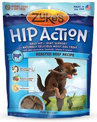 Zuke’s Hip Action Dog Treats, Roasted Beef Recipe, 6-Ounce