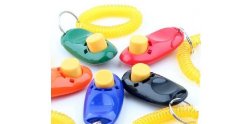 Big Button clicker with wrist band for Clicker training – click and train dog, cat, horse, pets,10 pack