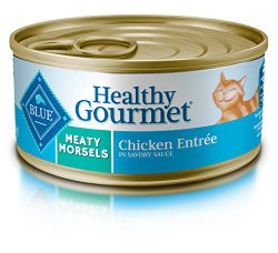 Blue Buffalo Meaty Morsels Chicken Wet Cat Food, 5.5 oz Can, Pack of 24
