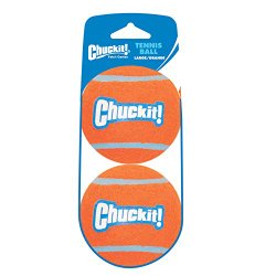 Chuckit! Large Tennis Ball 3 inch, 2-Pack Shrink Sleeve Package