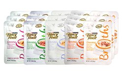 Fancy Feast Gourmet Creamy Broths Variety Pack for Cats – 5 Creamy Broth Flavors – 1.4 Oz Each (15 Total Pouches)