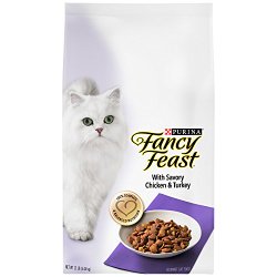 Fancy Feast Gourmet Dry Cat Food, With Savory Chicken & Turkey, 12-Pound Bag, Pack of 1