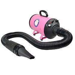 Flying One Pink High Velocity 4.0 Hp Motor Dog Pet Grooming Force Dryer w/ Heater