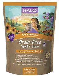 Halo, Purely for Pets Spot’s Stew Natural Dry Grain-Free Cats Food, Hearty Chicken, 6-Pound Bag