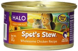 Halo Spot’s Stew for Cats, Wholesome Chicken Recipe, 3oz/12cans