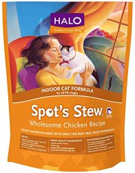 Halo Spot’s Stew Natural Dry Cat Food, Indoor Cat, Wholesome Chicken Recipe, 6-Pound Bag