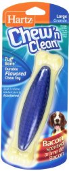 Hartz Chew ‘n Clean Large Bone, Bacon Flavor (Colors May Vary)
