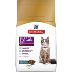 Hill’s Science Diet Adult Sensitive Stomach & Skin Dry Cat Food – 15.5 -Pound Bag
