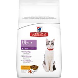 Hill’s Science Diet Age Defying Senior 11 Plus Dry Cat Food Bag, 15.5-Pound