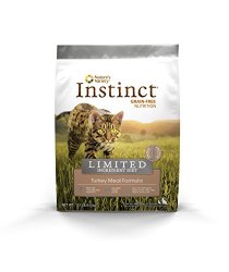 Nature’s Variety Instinct Limited Ingredient Diet Grain-Free Turkey Meal Formula Dry Cat Food, 12.1 lb. Bag