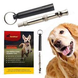 One Day Sale – Dog Whistle to Control Barking | Stop Barking and Obedience Training | Best NEW Improved Anti Loss Version | with Free Lanyard | 100% Money Back Guarantee | Lifetime Warranty