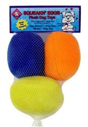 Outward Hound Kyjen  31016 Squeakin’ Eggs Egg babies Replacement Dog Toys Squeak Toys 3-Pack, Large, Multicolor