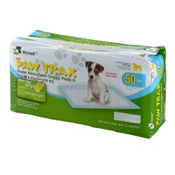Paw Trax Super Absorbent Training Pads, 50 Pack