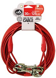 Pet Champion 30-Feet Tie Out Cable for Dogs Up to 125-Pound