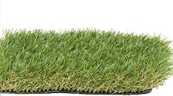 Pet Zen Garden 40 inches x 28 inches Premium Synthetic Grass Rubber Backed with Drainage Holes, Fesque Color, 71 Ounce