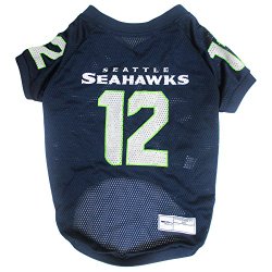 Pets First NFL Seattle Seahawks No. 12th Pet Jersey, Small