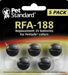 PetSafe Compatible RFA-188 Replacement Batteries (Pack of 5)