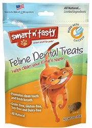 Smart n’ Tasty Cat Chicken Dental Grain Free Treats, 3-Ounce