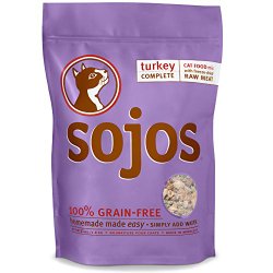 Sojos Complete Grain Free Freeze-Dried Turkey Raw Natural Dry Cat Food Mix, 1-Pound Bag