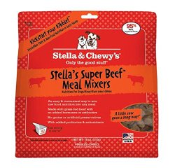 Stella & Chewy’s 1 Pouch Freeze Dried Super Beef Meal Mixers, 18 oz