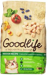 The Goodlife Recipe Indoor Dry Food Bag for Cats, 7-Pound