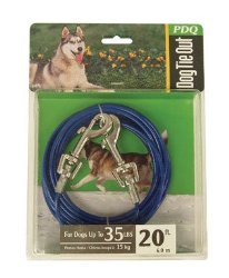 Warren Pet Products 20ft Tie-Out Cable for Medium To Large Dogs