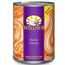 Wellness Complete Health Grain Free Chicken Natural Wet Canned Cat Food, 12.5-Ounce Can (Pack of 12)