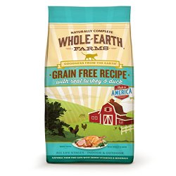 Whole Earth Farms Grain Free Recipe Dry Cat Food, Turkey and Duck, 10 lb.