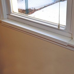 Window Sill Protector 29.5in x 2.25in White