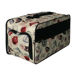 Bark-n-Bag Classic Postage Stamp Collection Pet Carrier, Large