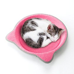 Cat-headed Shape Carpet Scratcher Tray