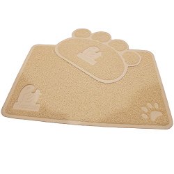 Cat Litter Mat (2-Mat Set) – Soft and Durable Pet Litter Mats for Cats, Dogs, and Puppies – One Big (24.5” x 16.5”) and One Small (15.5” x 12.5”) by Pet Magasin