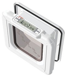 Cat Mate Elite I.D. Disc Cat Flap with Timer Control – White