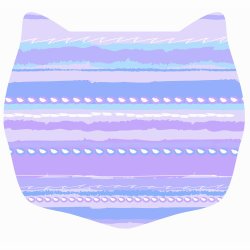 Cats Rule Small Space Mat – Sunset Sky