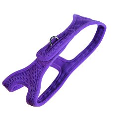 ChokeFree Velpro Mesh Pet Shoulder Harness Collar, 16″, Purple